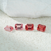 Octagon Emerald Cut Pink Padparadscha Color Loose Lab Grown Gemstones