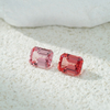 Octagon Emerald Cut Pink Padparadscha Color Loose Lab Grown Gemstones